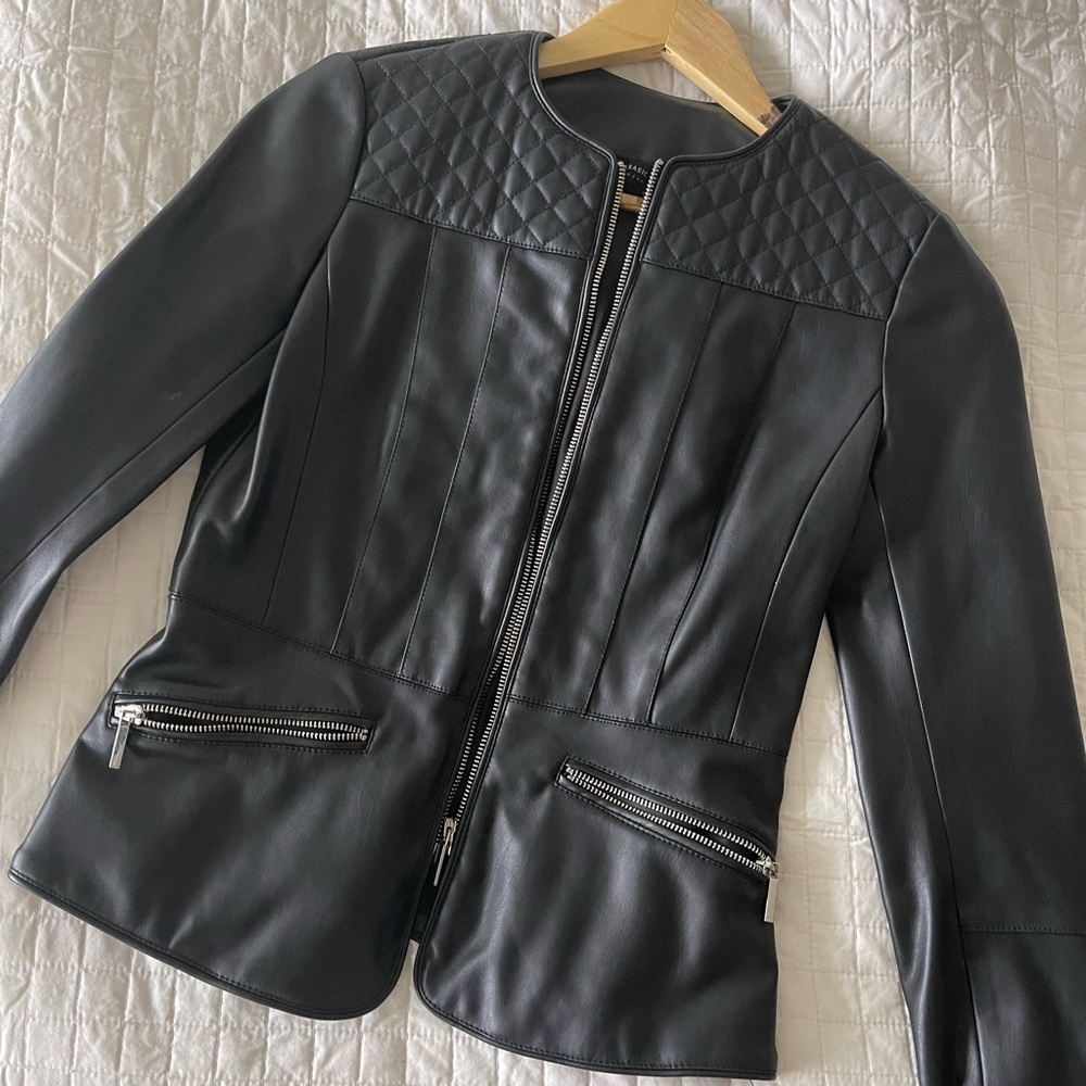 Faux leather jacket